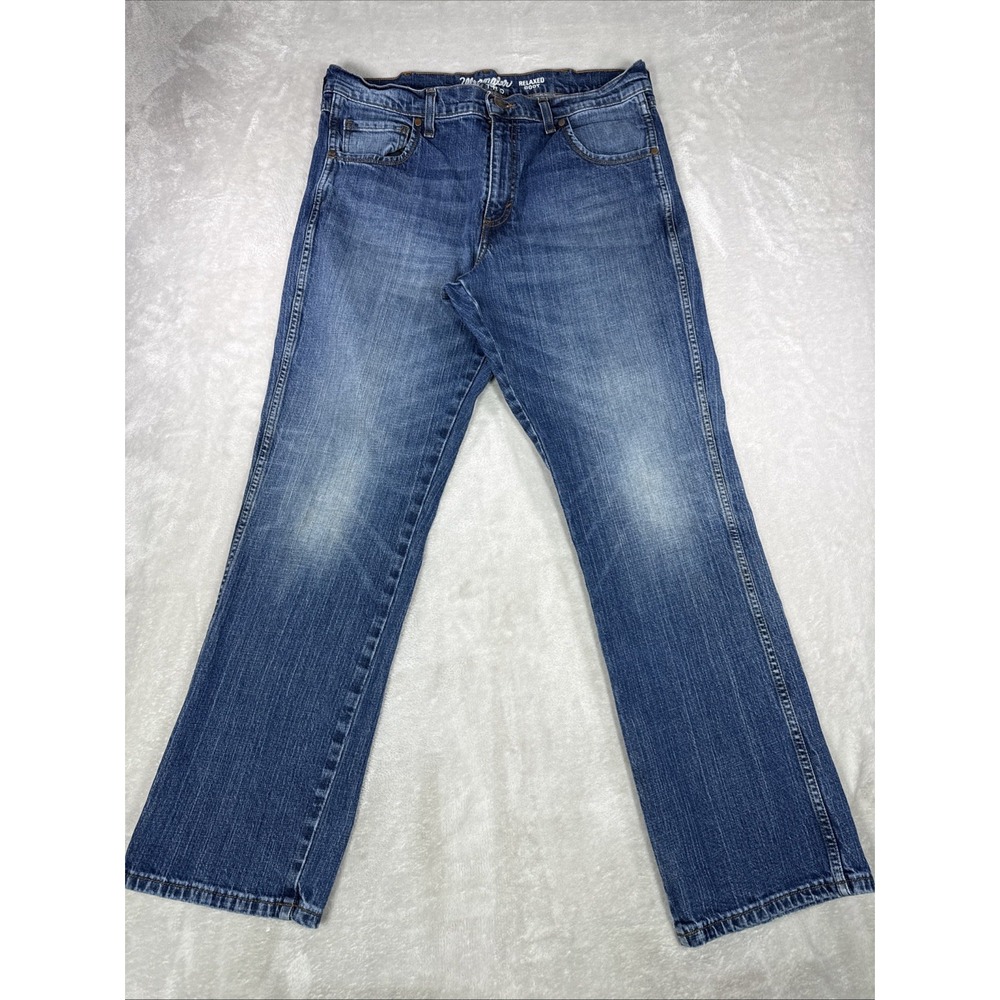 Wrangler Retro Relaxed Fit Bootcut Jeans Men's Size 36X32 Med Wash
